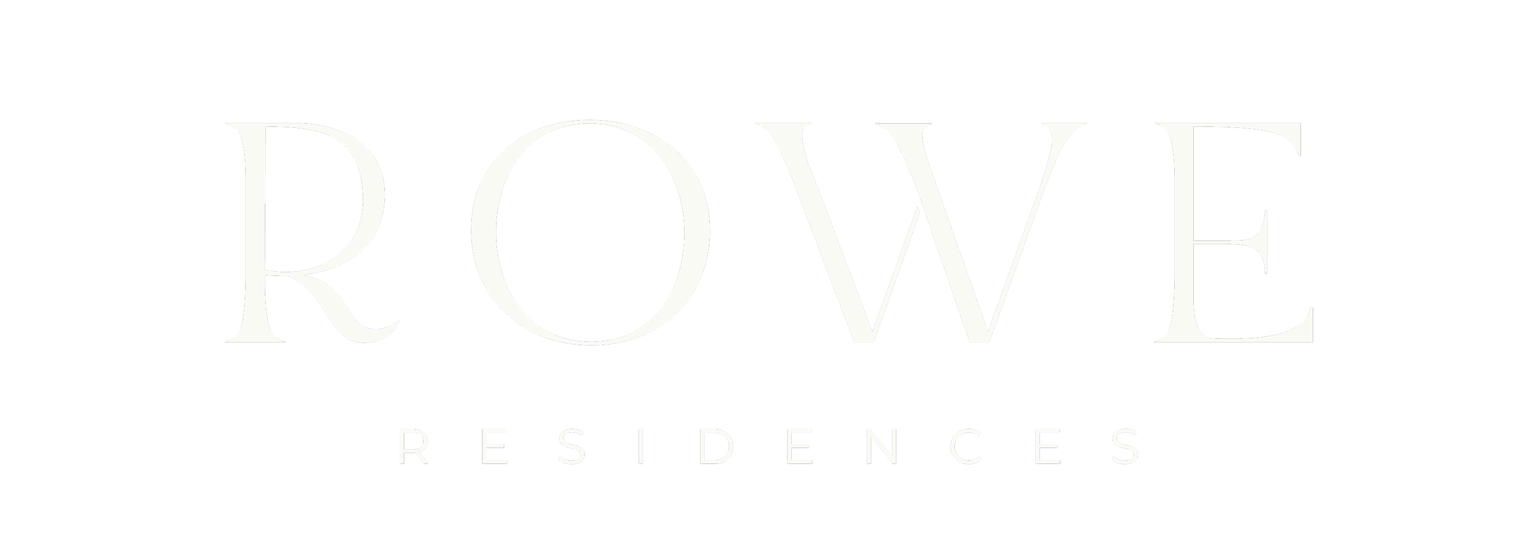 Rowe Residences primary logo beige